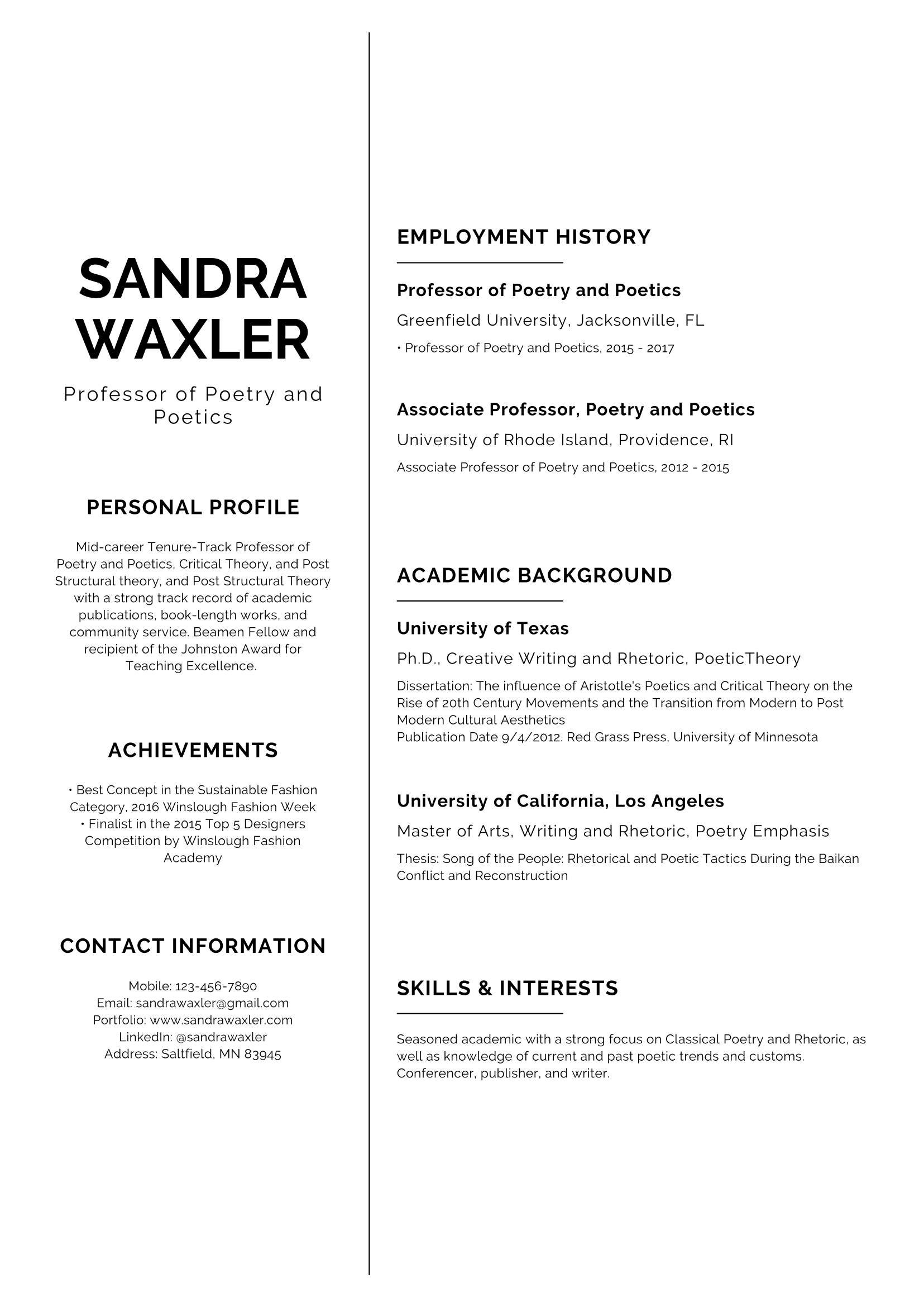 best free download templates cv for resume