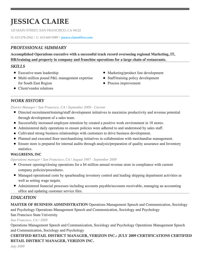 super simple resume maker
